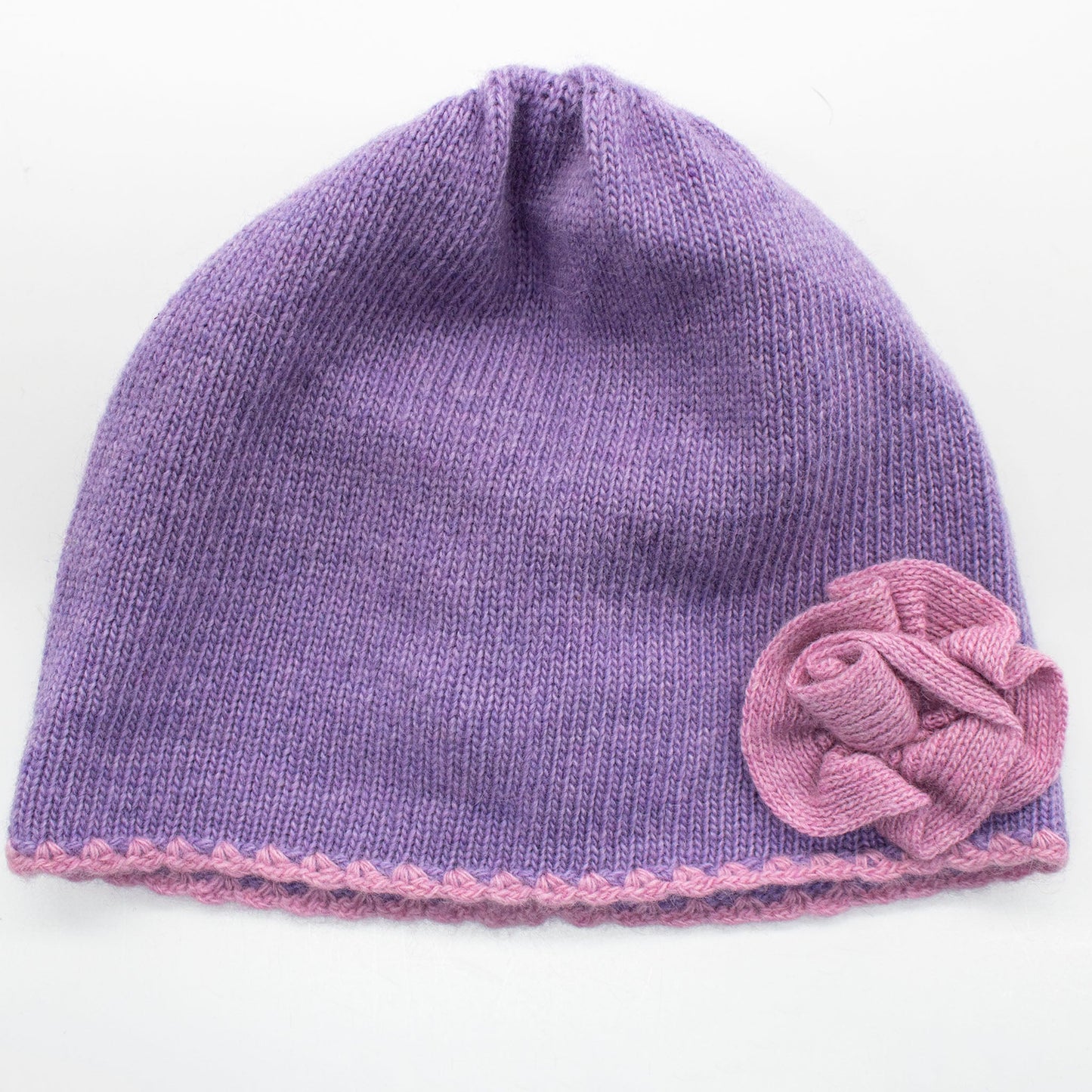 KIDS HAT WITH CONTRAST FLOWER